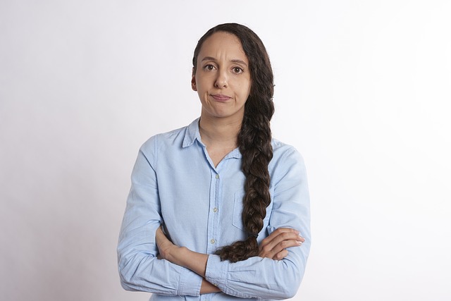 woman crossing arms