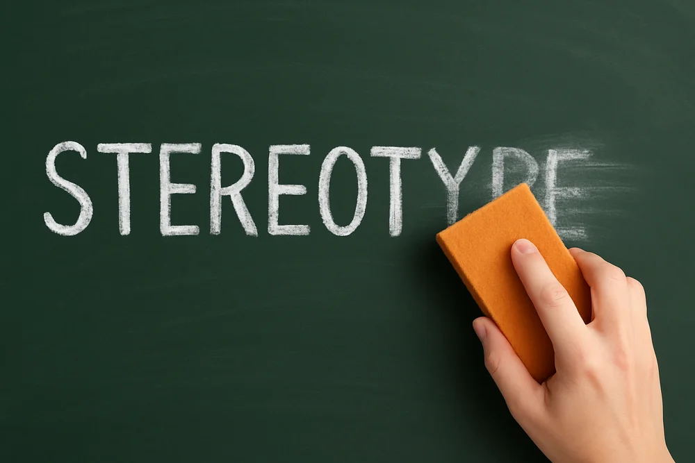stereotype word getting erased