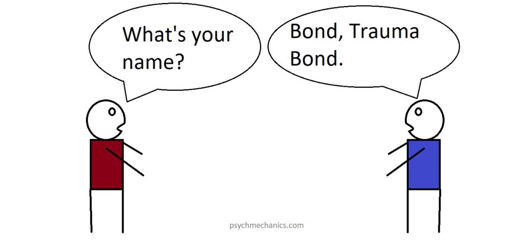 trauma bond cartoon