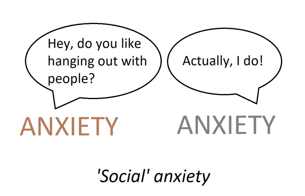 social anxiety cartoon