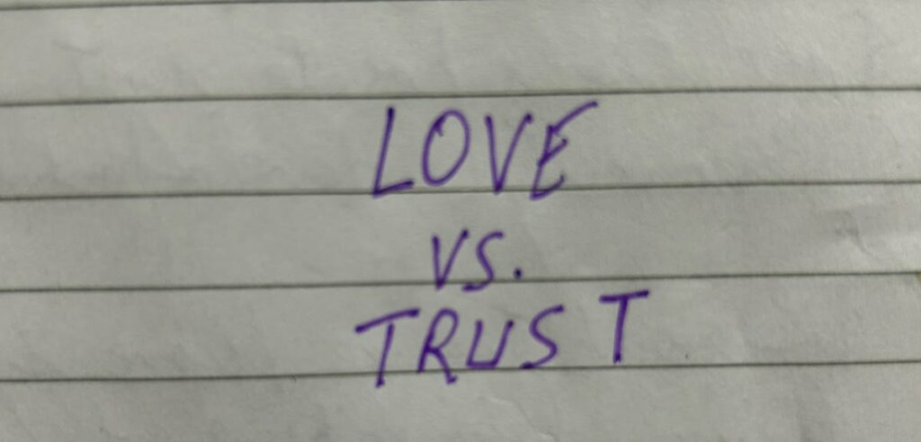 love vs trust
