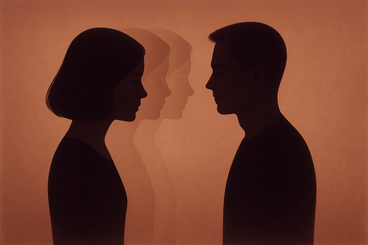 woman getting distant