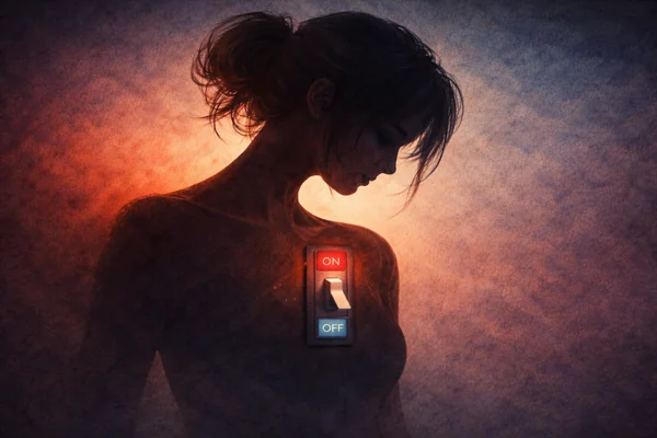 emotionally detached woman