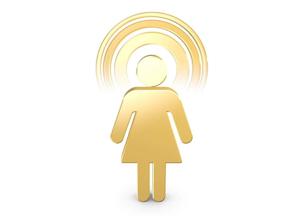 halo around person